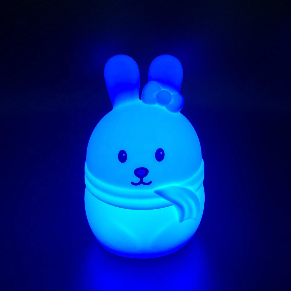 Factory direct sale rabbit energy saving kids night light led lamp