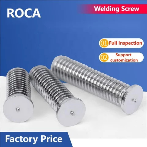 Factory M6 Aluminum Threaded Zinc Plated Copper Capacitor Discharge Stainless Steel Spot Stud Welding Screw