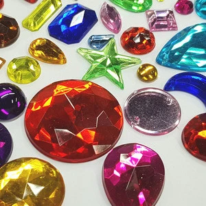 Factory price colorful acrylic plastic crystals