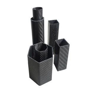 Factory production of 60mm*55mm*5mm oval carbon fiber tube