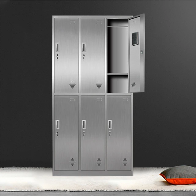 Factory production staff stainless steel cabinet  glass machinery cabinet office file cabinet