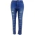 Import Factory supplier In-stock High waist women blue jeans custom womens jeans destress women jeans  pants from China