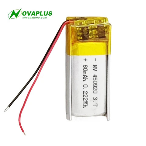 Factory supply wholesale price 3.7v 450920 60mAh rechargeable lithium polymer cell battery lipo batteries