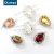 Factory Wholesale 13*18mm Glass Crystal Teardrop Sew On Rhinestone With Claw Pendant For Garment Accessories