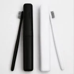 Factory wholesale custom travel bamboo toothbrush eco spirally hairy bamboo toothbrush