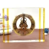 Factory Wholesale High Quality Decoration Crystal Desk Clock for Engraving