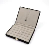 Factory Wholesale High Quality Microfiber Jewelry storage  Box Jewelry Case for  Rings