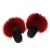 Import Factory wholesale Red raccoon fur fox fur slides sandals real animal fur slippers from China