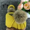 Factory wholesale soft warm boots hand knitted baby shoes
