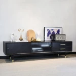 Factory wholesale TV cabinet designs vintage living room display solid wood storage floor furniture cabinet stand tv stands