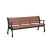 Import Factory WPC Garden Bench, Outdoor chairs waterproof and Wear Cast Iron Frame Design from China
