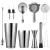 Import Fangju Wholesale cocktail accessories bar bartender tools Stainless steel bar set from China