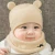 Fashion Cute Winter Baby Scarf and Baby Caps set Winter warm Knitted Hat for baby boys and girls