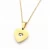 Import Fashion Heart gold plated stainless steel pendant necklace stud earring jewelry set from China