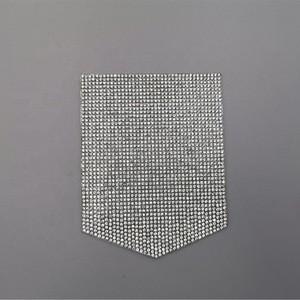 Fashionable  pocket decoration rhinestone ironed patches for colth accessories
