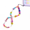 Fashionable Smiley face acrylic letter mobile phone chain  Phone Case Straps
