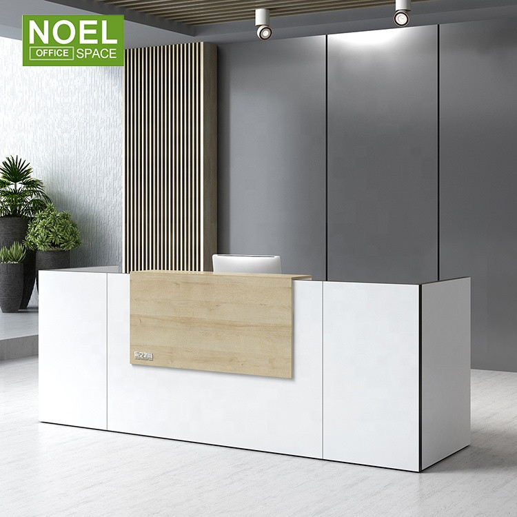 Buy Fashionable White Mfc Board Design Small Front Counter Desk Company ...