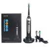 FDA Portable Wireless Travel Automatic Battery Power Smart Adult Electrical Rechargeable Sonic Toothbrush With Replacement Heads