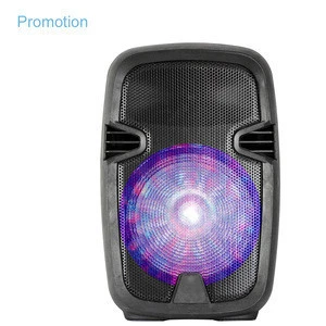 feiyang consumer electronics 8 inch plastic material portable speaker woofer with light
