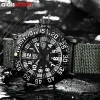 Figure-engraved Outer Disk with Stainless Steel Back Quartz sport Watch