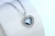 Import Fine female jewelry with blue heart crystal stone design 925 sterling silver heart pendant necklace from China