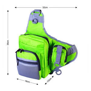 Fishing Tackle Bag Multifunctional Portable Outdoor Camping Bag Fishing Sling Bag