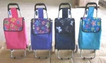 Fold up luggage cart marketing shopping trolley cart