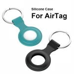 For Apple For Airtags Anti-lost Pet Locator Silicone Case With hook Soft Rubber Protector Cover Case For Air Tags