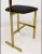 Import foshan factory modern leisure bar stools metal steel gold high bar stool with back leather bar chair for counter from China