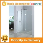 Frameless frame hinge open style batn shower door