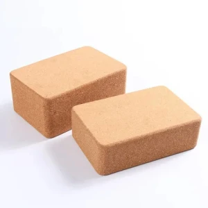 Free Sample Custom Exercise Cork Yoga Block Set Premium Quality Non-Slip Natural Cork Yoga Blocks Brick