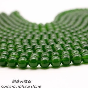 free sample Fashion Malaysian Jade Stone Beads 6mm 8mm 10mm 12mm Faceted Round Dyed Green Jade