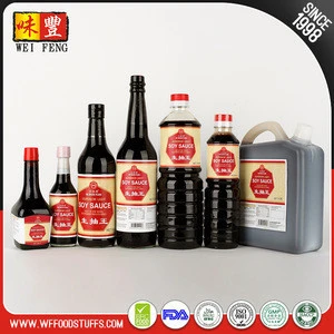 Free Sample Healthy Chinese 500ml Glass Bottle Non-GMO Light Soy Sauce