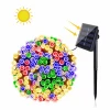 Free Sample Mini 20M 22M 200 LEDS Colorful Patio Home Garden Party Wedding Holiday String Fairy Outdoor Solar Deck Light