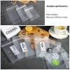 Frosted packaging bag flat bottom thick transparent self-sealing bag fruit tea food sealed wholesale ziplock bags