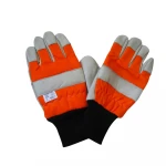 Full grain leather Class 0 Forest Chainsaw safety gloves