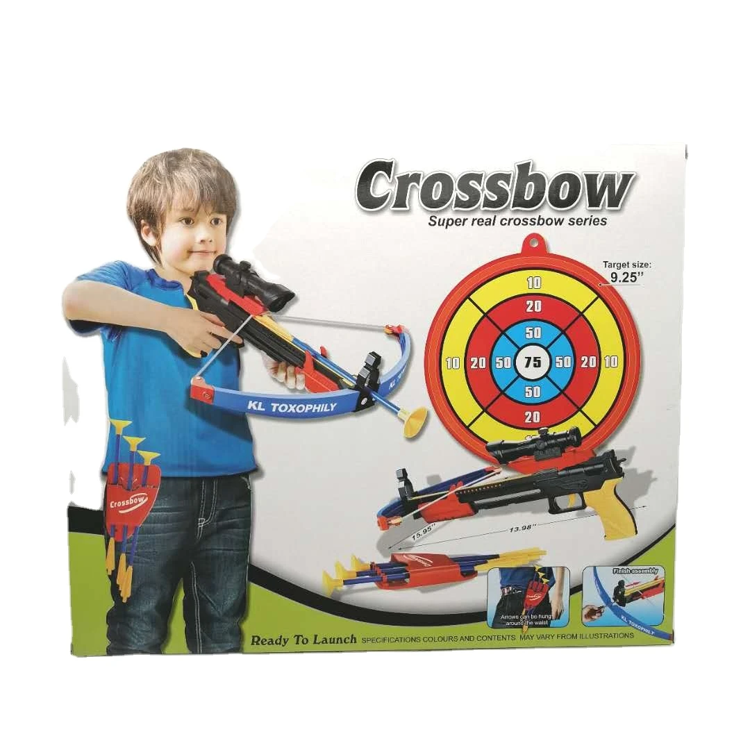 Funny educational sport shooting archery game toy bow and arrow with target