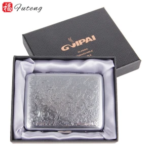 Futeng hot selling Portable metal Cigarette box smoking accessories 16 pcs wholesale Cigarette Case
