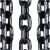 Import G100 Lifting Chain High Strength G80 Alloy Black Alloy Steel Standard Silver Plated Chain Making with Black Rope HW 10 Meters from China