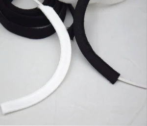 Garment soft wire casing girl&#x27;s bra accessories in black and white