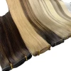 Gelite Hot Sale genius weft one donor double drawn hand tied weft Genius Weft Human Hair Extensions