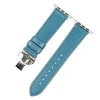 genuine leather watch bands for apple watch1/2/3/4  whole sell folding clasps watch belt butterfly style buckle watch belt