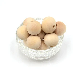 Good Maple Material Unfinished Natural Round Wooden Beads