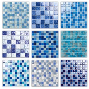 Good quality cheap price tiles from foshan mosaic factory swimming pool tiles and decorative wall crystal glass mosaic tile