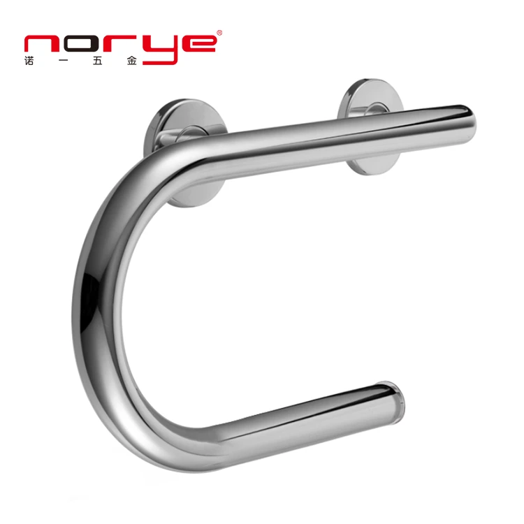 Good Quality Shower Handicap Grab Bar for Elder with paper towel holder Stainless 2 in 1