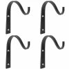 Good Quality Simple Hooks & Rails Metal Modern Black Detachable s shape hook