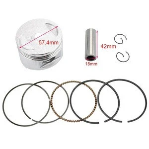 GOOFIT 57.4mm Piston Assembly Kit for GY6 150cc ATV Moped Scooter 157QMJ