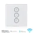 Import Google Alexa Smart Wifi Ceiling Wall Speed  Panel EU Standard Glass Panel Tuya App Remote  Fan Control Touch Switch from China