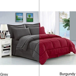 Grey Down Alternative 5 Piece Comforter Set - Twin