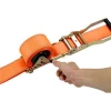 GS certified 50mm/2&quot; 2T automatic lashing belt retractable ratchet tie down strap
